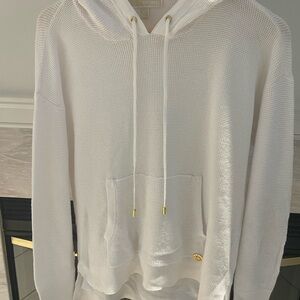 Michael Kors White Hooded Sweatshirt